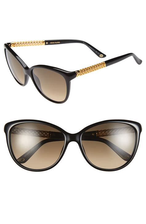 gucci 57mm square sunglasses|gucci oversized cat eye sunglasses.